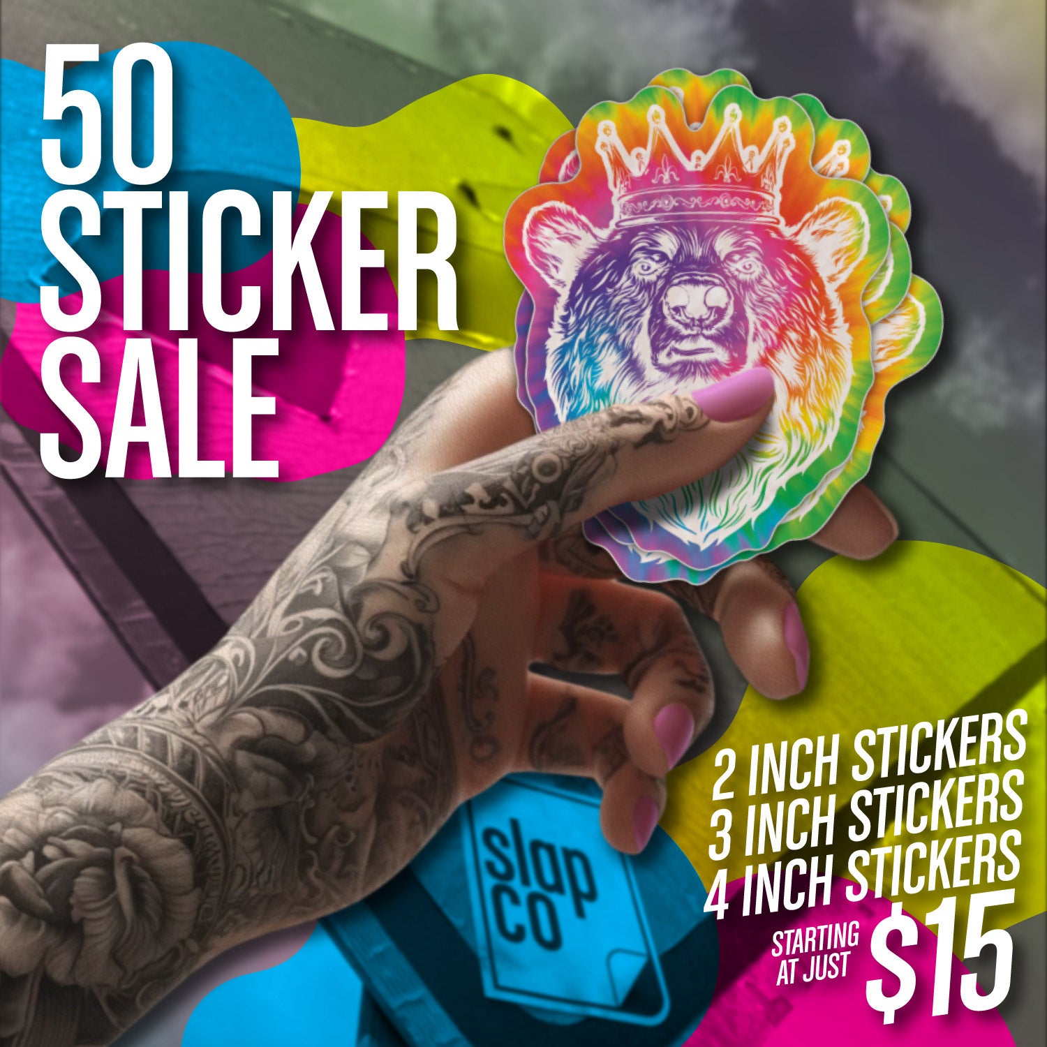 50 Sticker Sale - Starting at Just $15