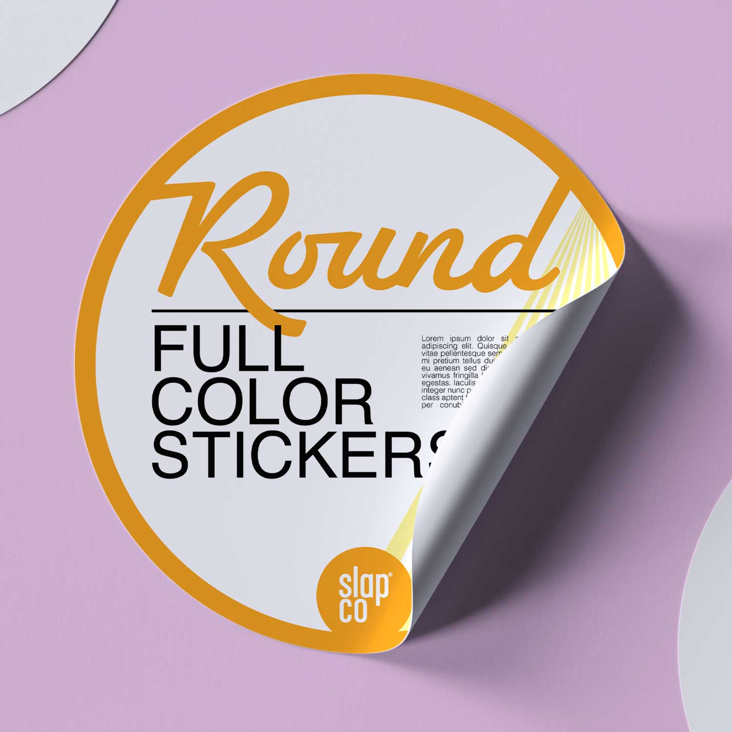 Custom Round Stickers from Your Design - Waterproof - Low Minimum Qty